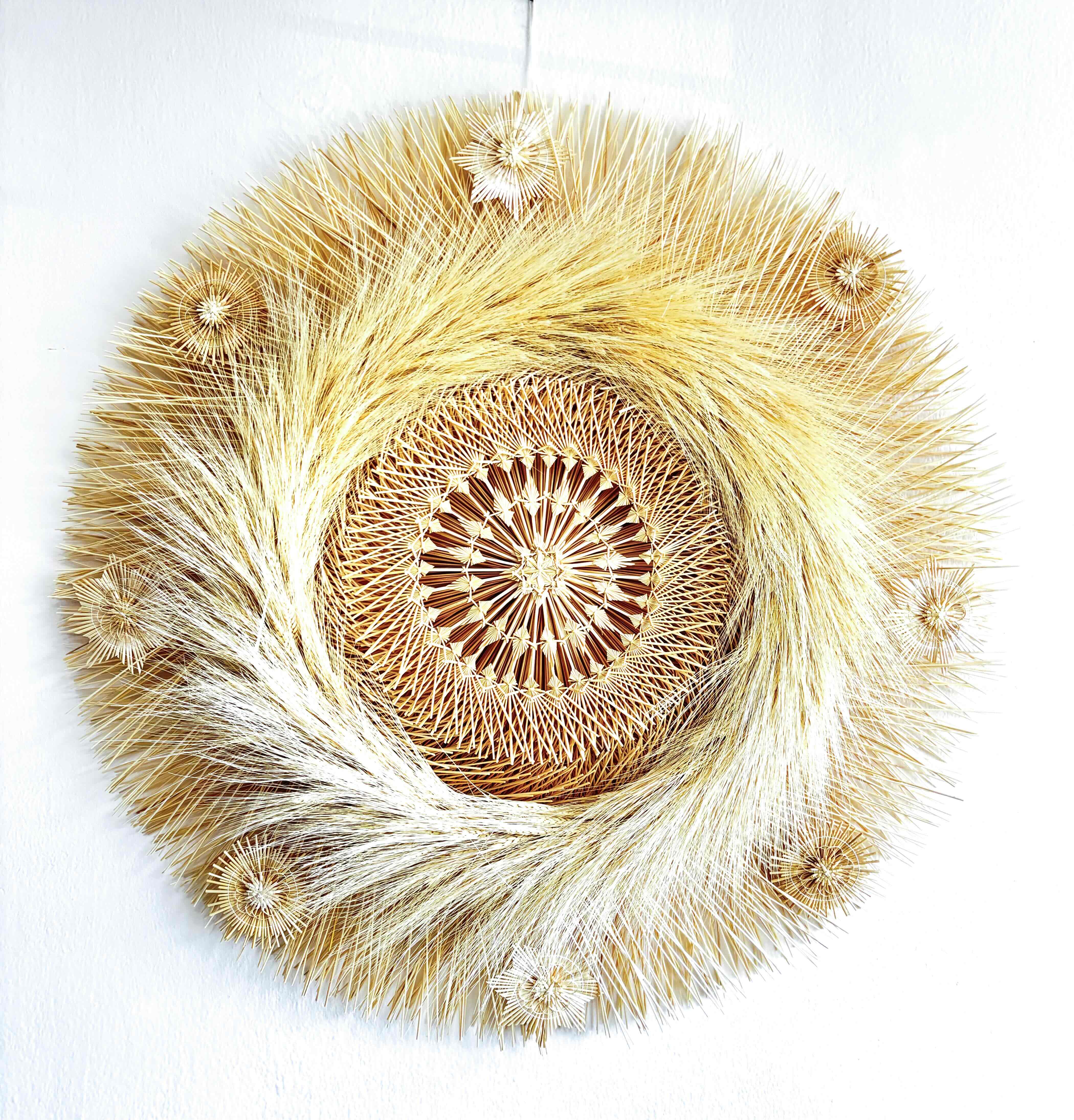 Wheat Straw Wall Circle - Espigas - 40 in. Panikua