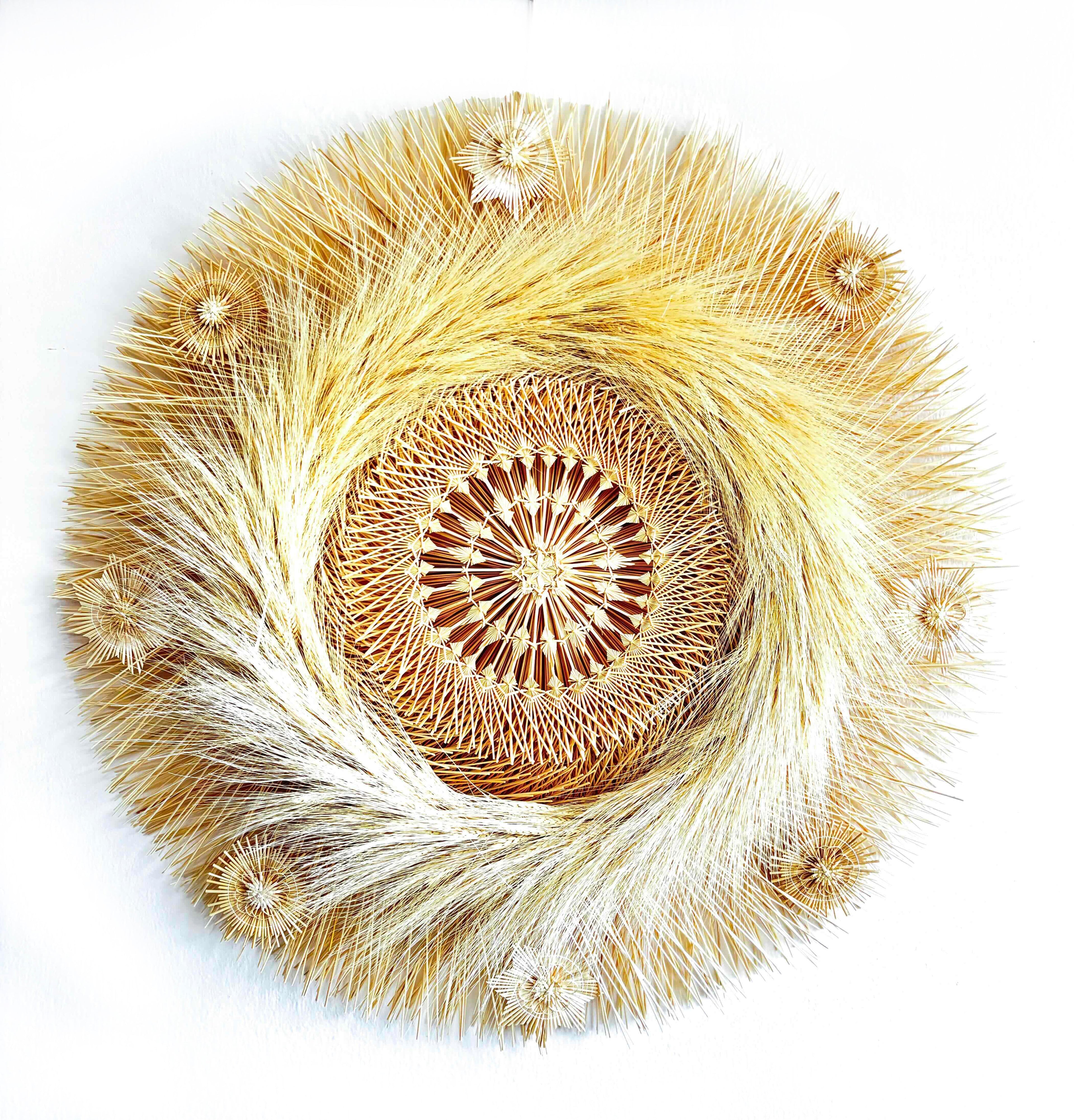 Wheat Straw Wall Circle - Espigas - 40 in. Panikua