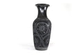 Vase "Fuego" Handcrafted Black Clay 17.3 in. Tere Oax
