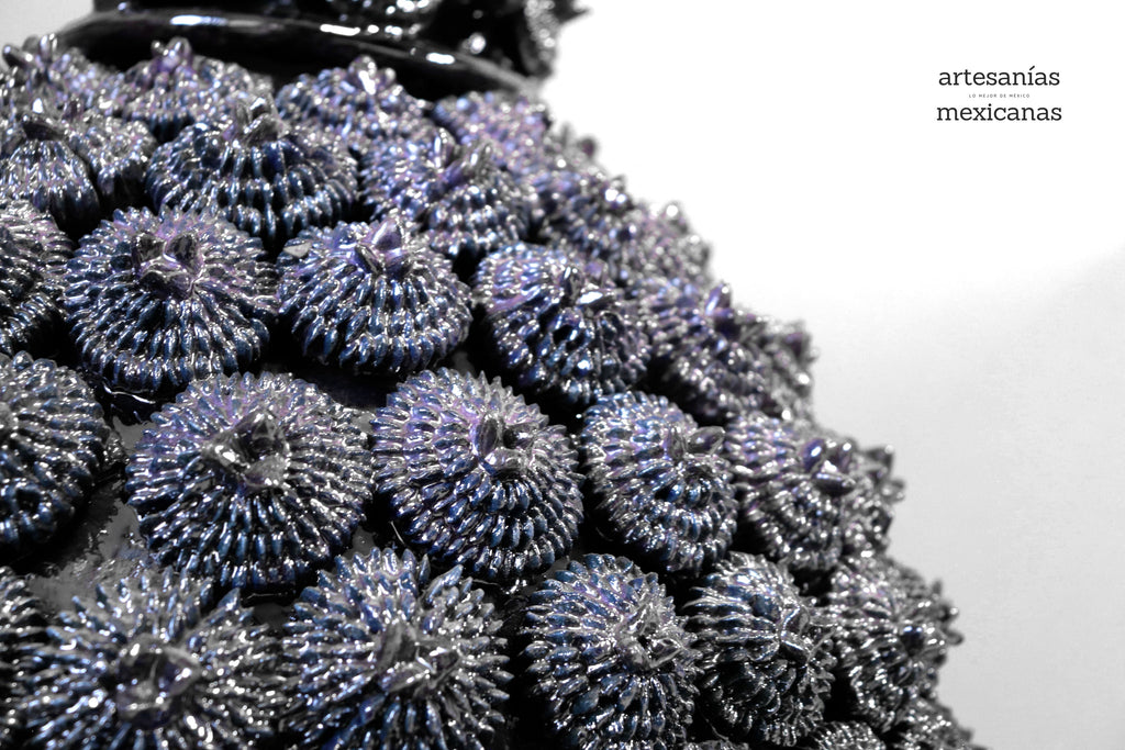 Michoacán Clay Pineapple - Pinkles Blue - 41 in. - Made to Order Chema SJG