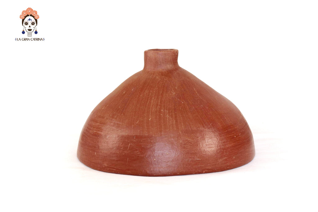 Tall Lamp Shade Clay Handcrafted - 11.2 in. Atzompa