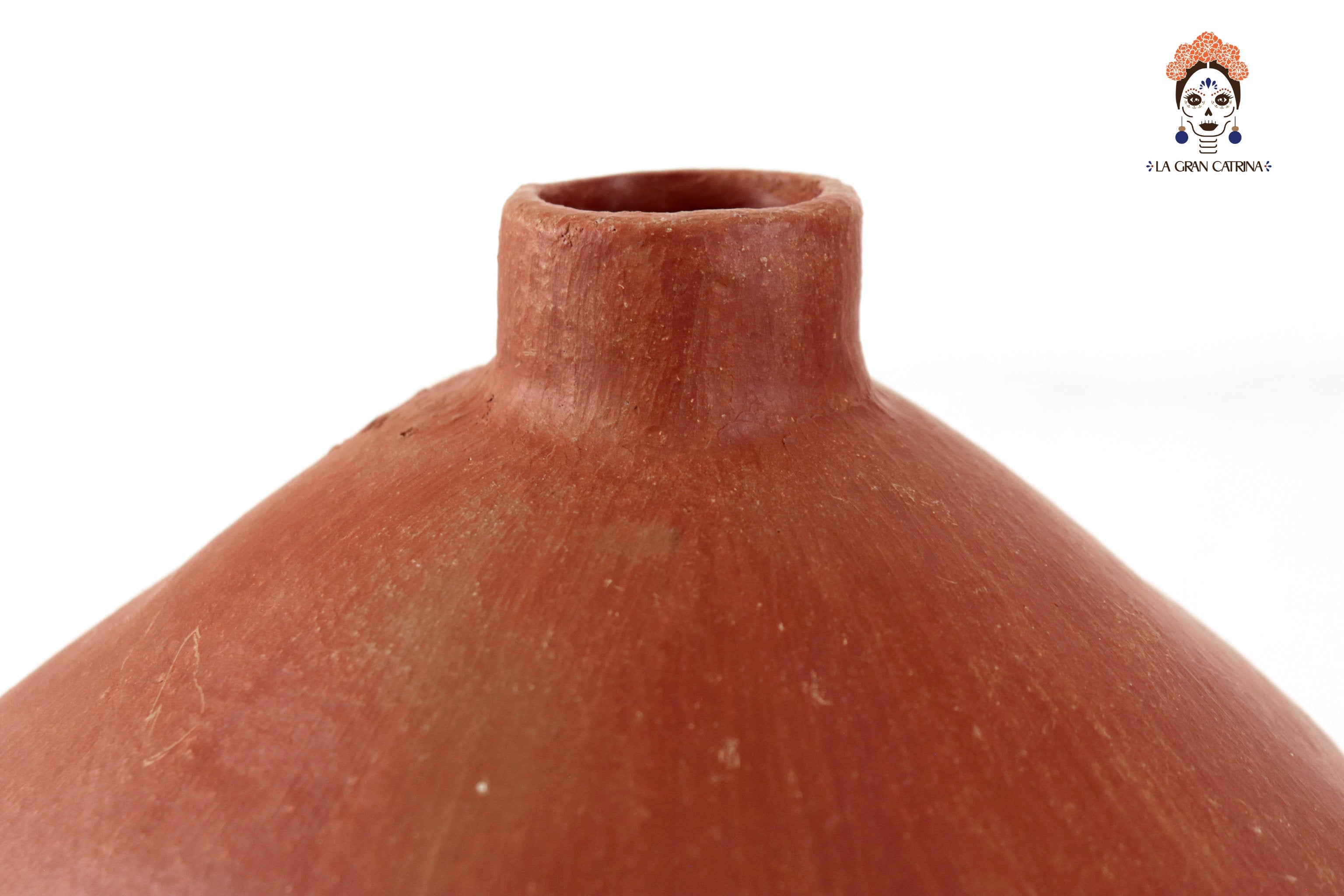 Tall Lamp Shade Clay Handcrafted - 11.2 in. Atzompa