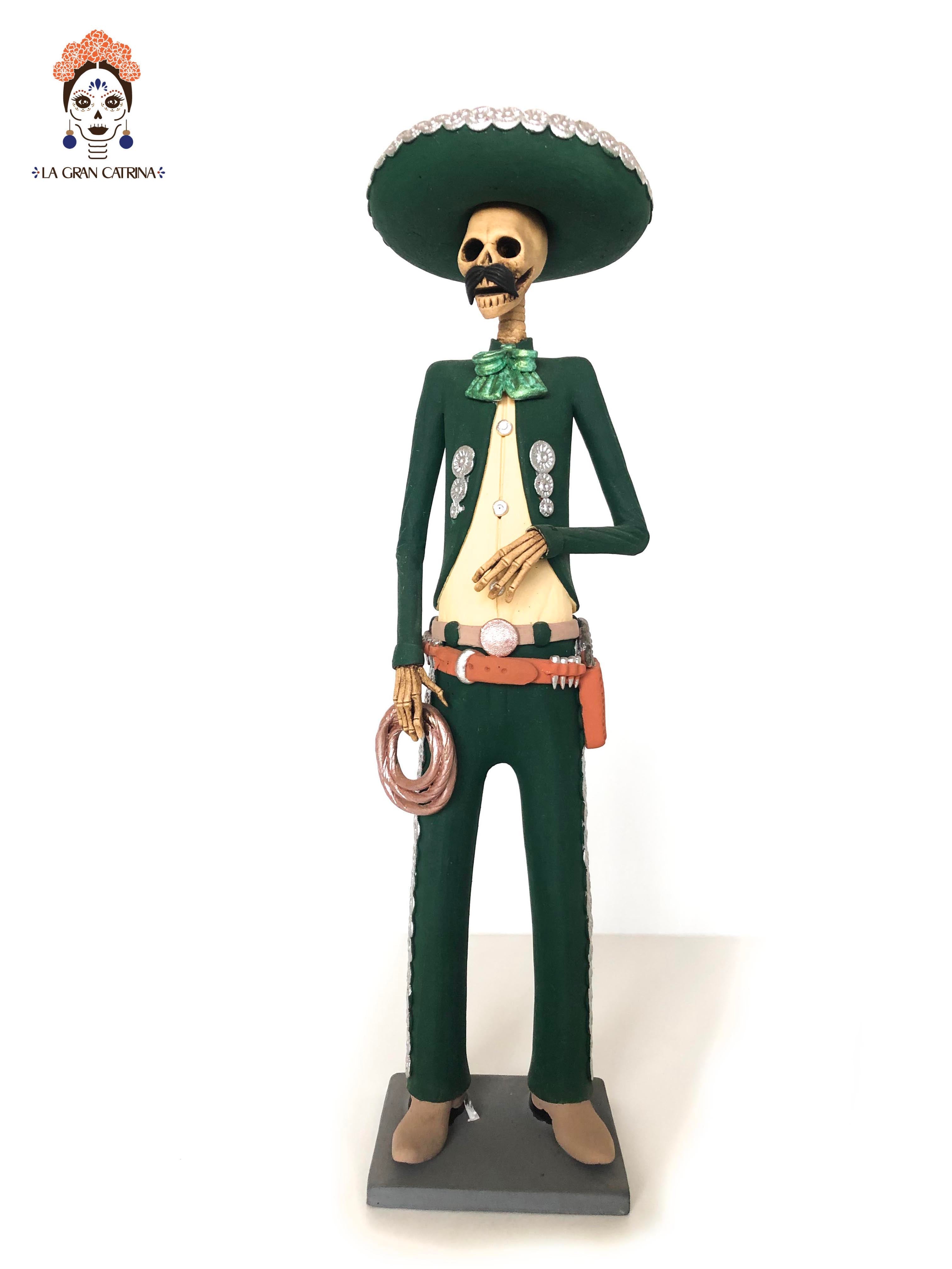 Pair of Catrines Charros - 15 in. Adan