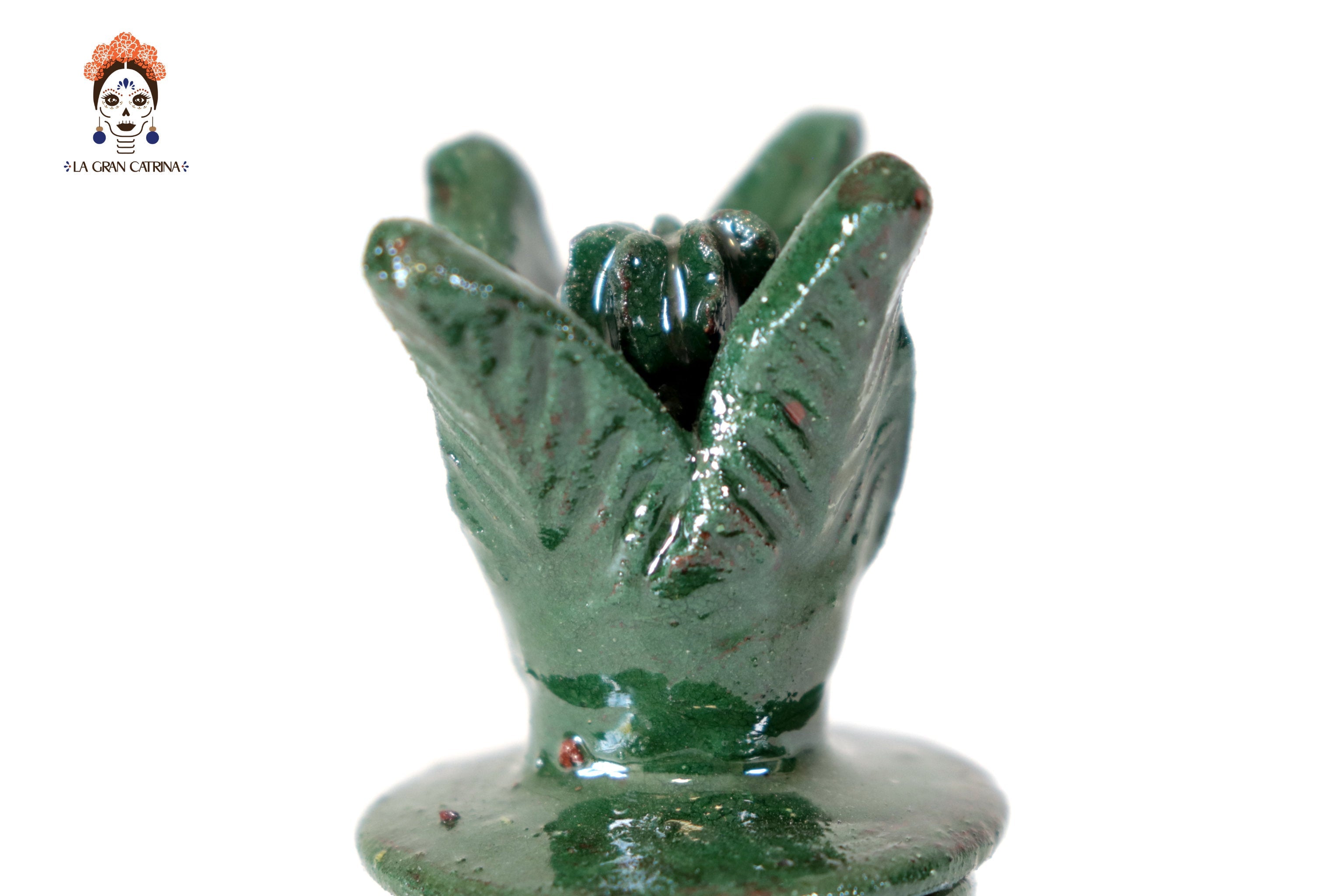 Set pineapple Michoacán Clay - Greens miniature - 3.1 in. Juan Gtz
