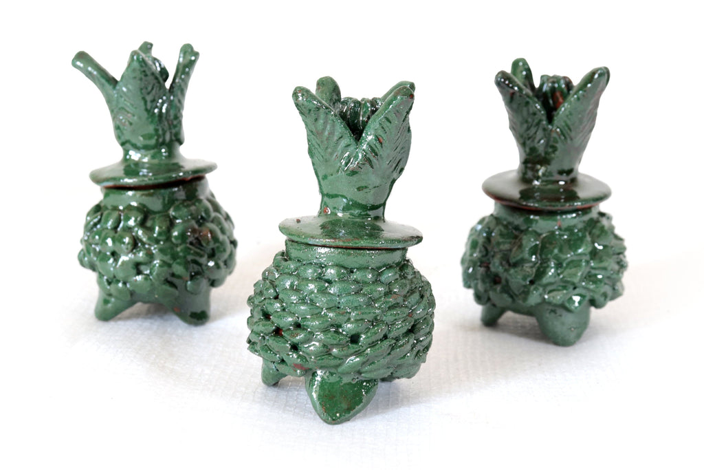 Set pineapple Michoacán Clay - Greens miniature - 3.1 in. Juan Gtz