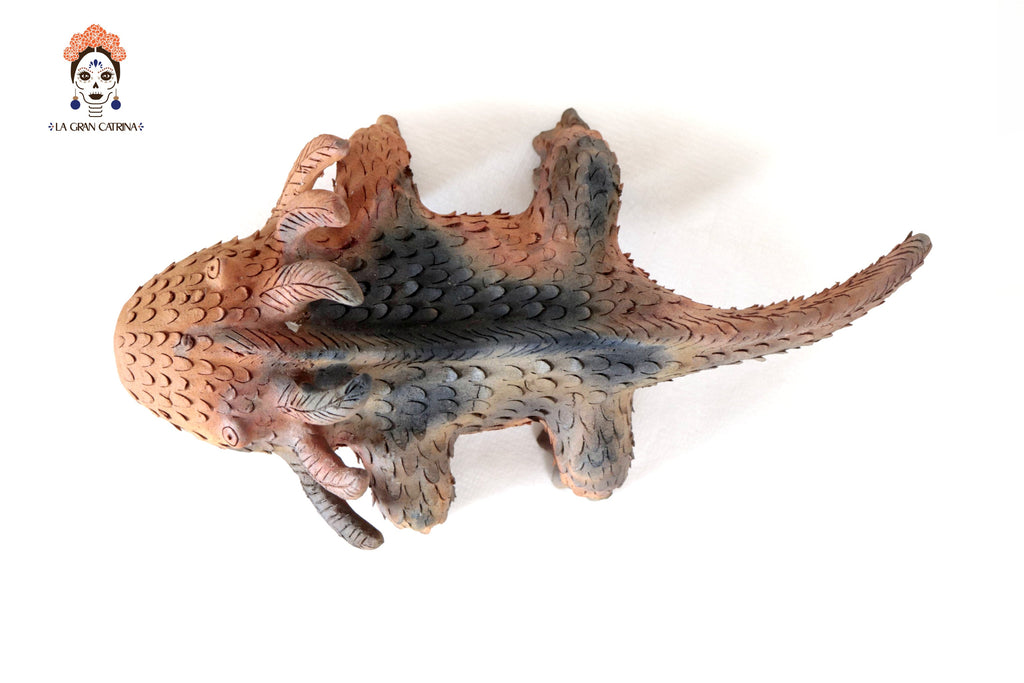 Axolotl of Natural Clay - 15.7 in. - in. Production Zipiajo