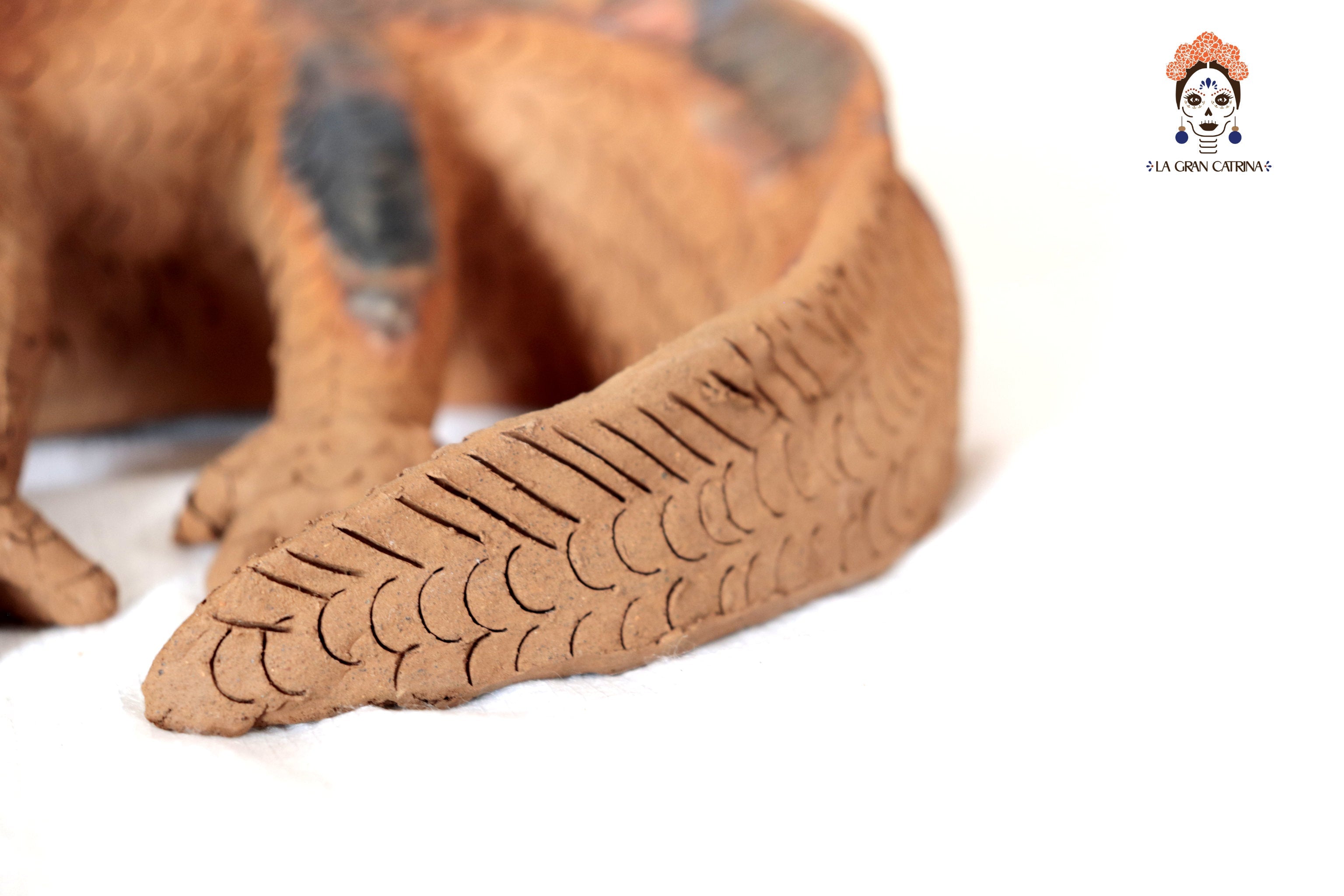 Axolotl II of Natural Clay - 14.1 in. Zipiajo