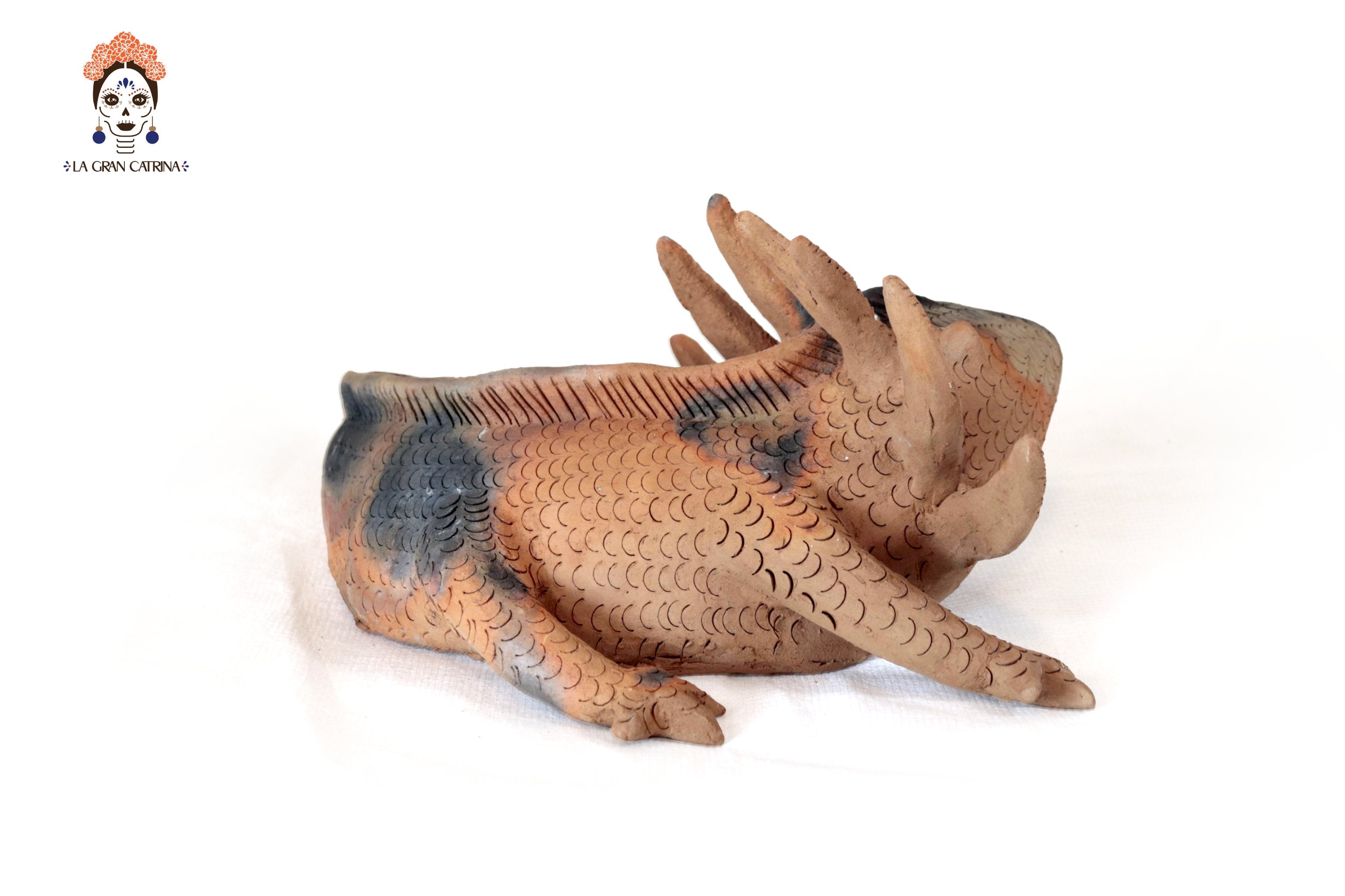 Axolotl II of Natural Clay - 14.1 in. Zipiajo
