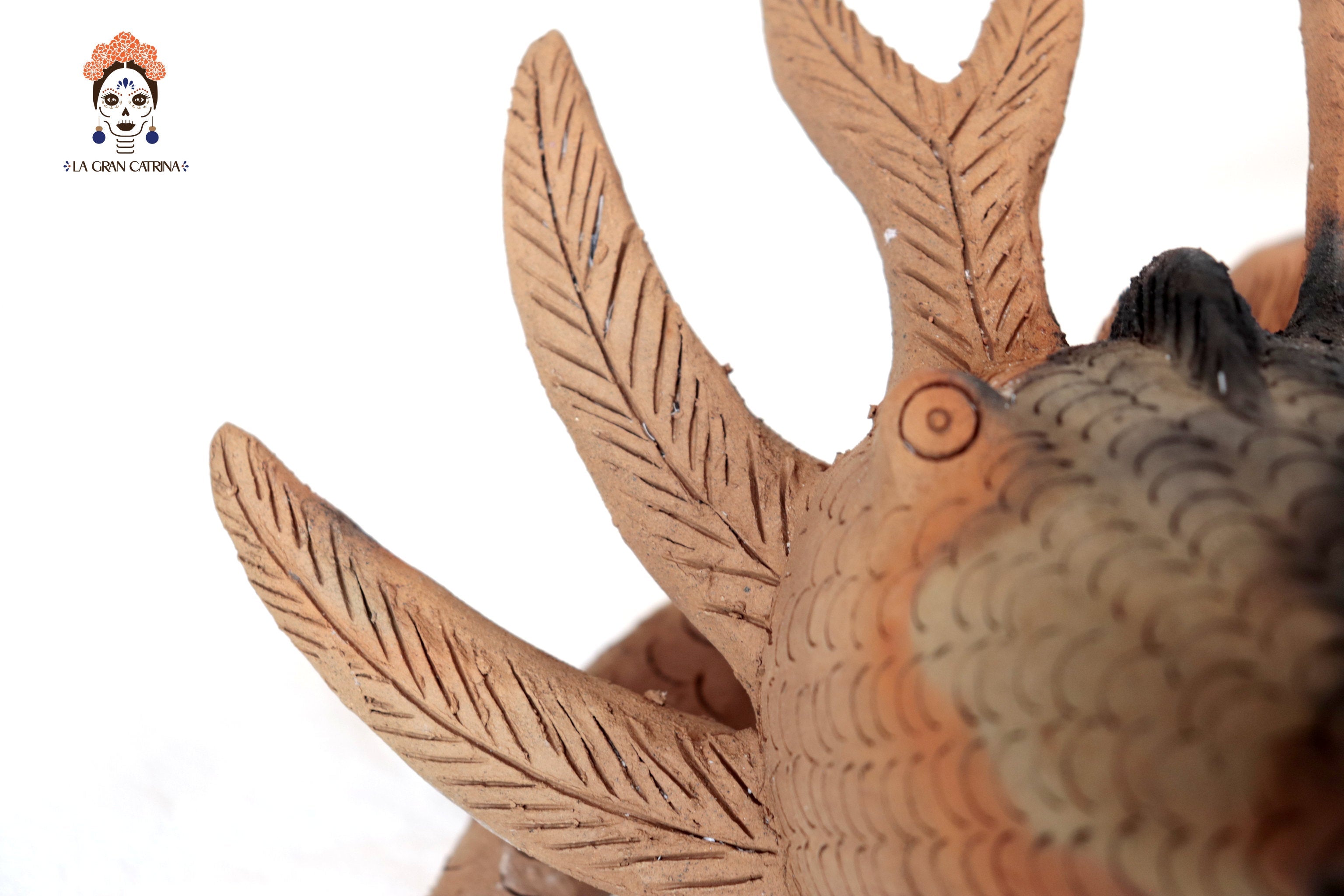 Axolotl II of Natural Clay - 14.1 in. Zipiajo