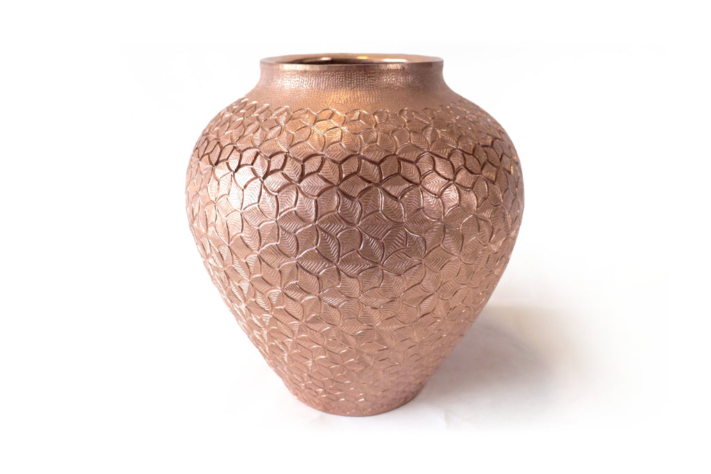 Vase of Contest of cobre - 11 in. Santa Clara del Cobre