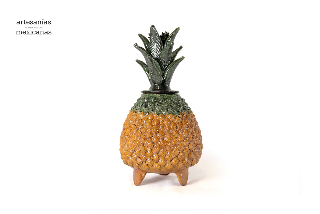 Michoacán Clay Pineapple - Pineapple natural - 18 in. Juan Gtz