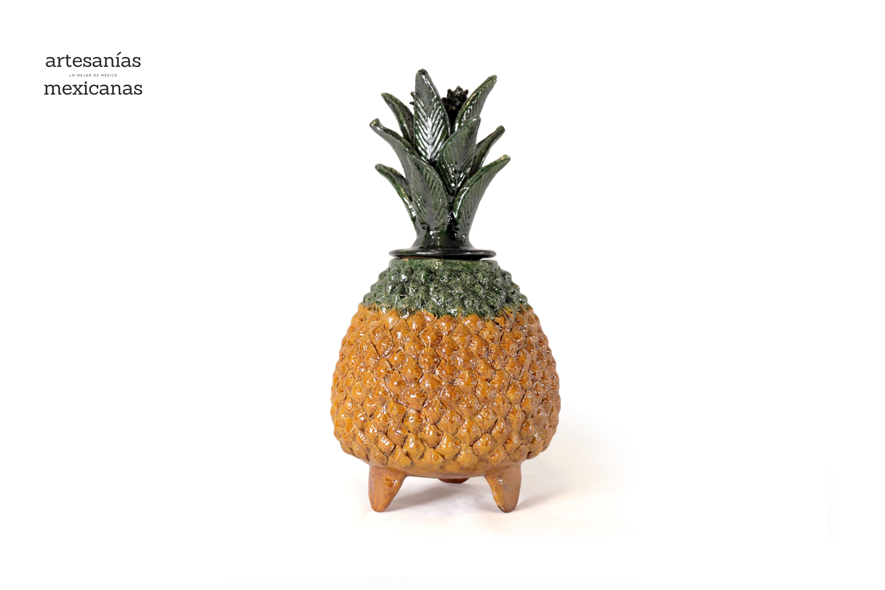 Michoacán Clay Pineapple - Pineapple natural - 18 in. Juan Gtz