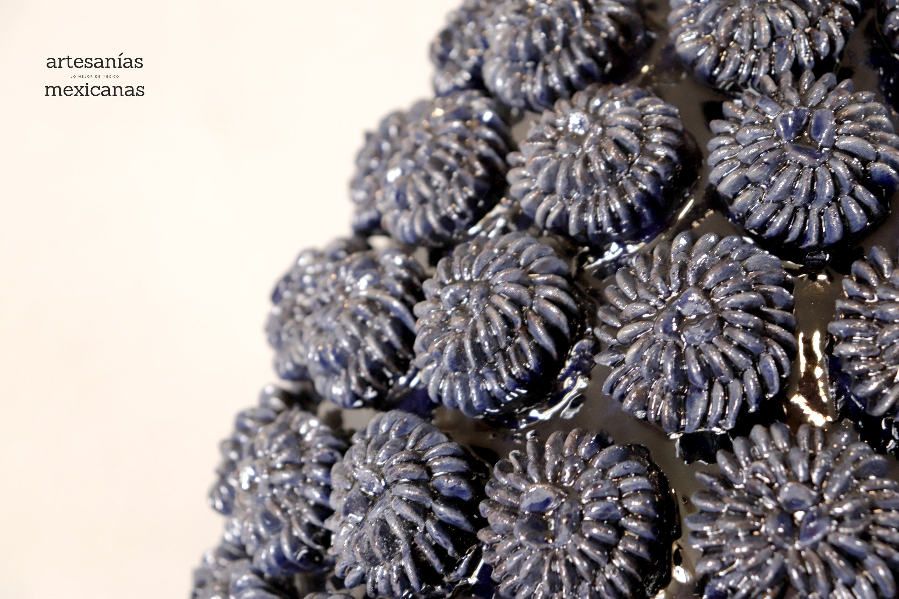 Michoacán Clay Pineapple - Pinkles Blue - 27.7 in. Chema SJG