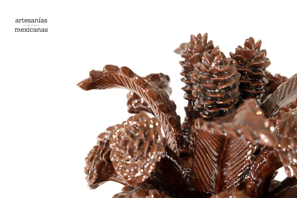 Michoacán Clay Pineapple - Pinkles brownes - 26 in. - Made to Order Juan Gtz