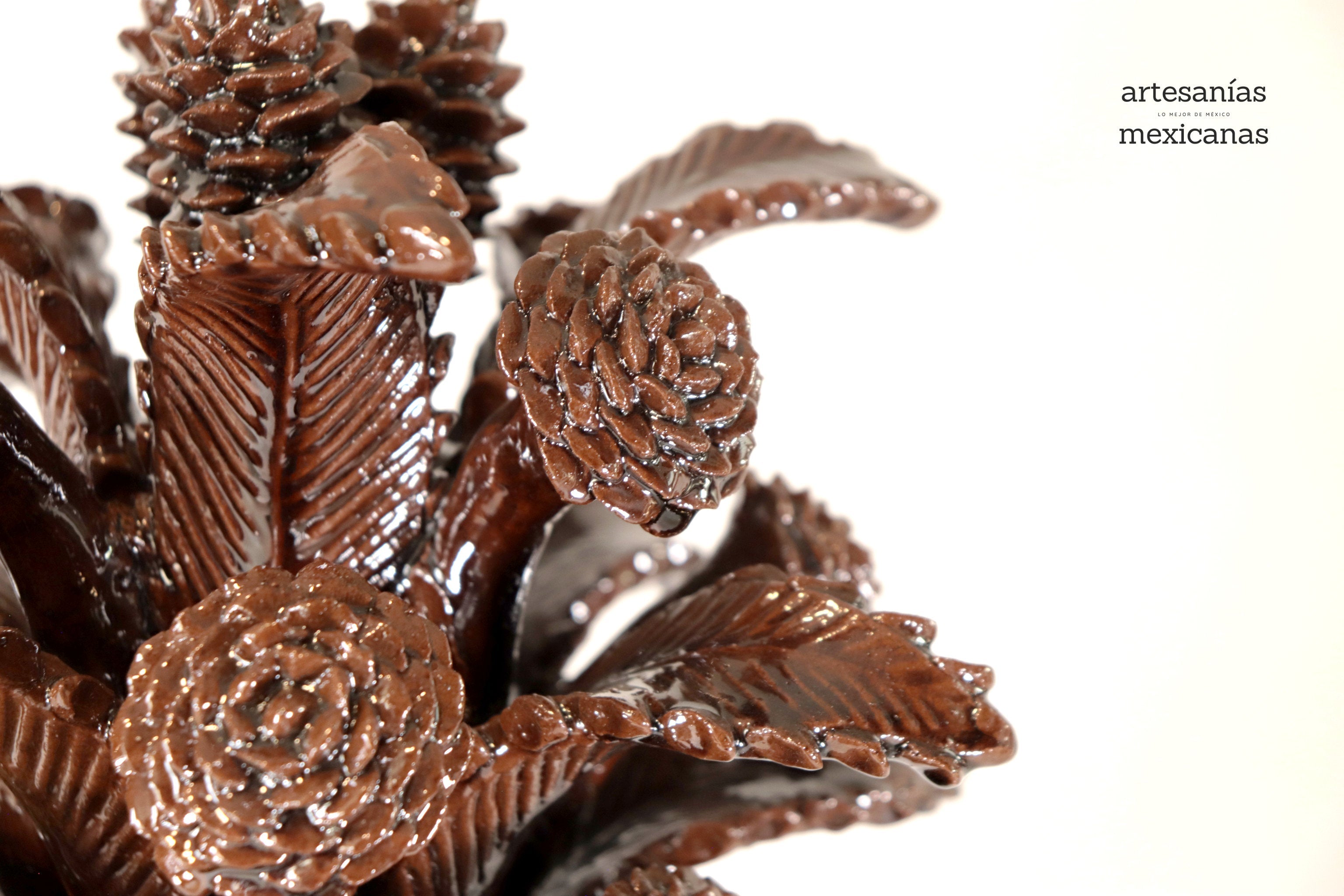 Michoacán Clay Pineapple - Pinkles brownes - 26 in. - Made to Order Juan Gtz