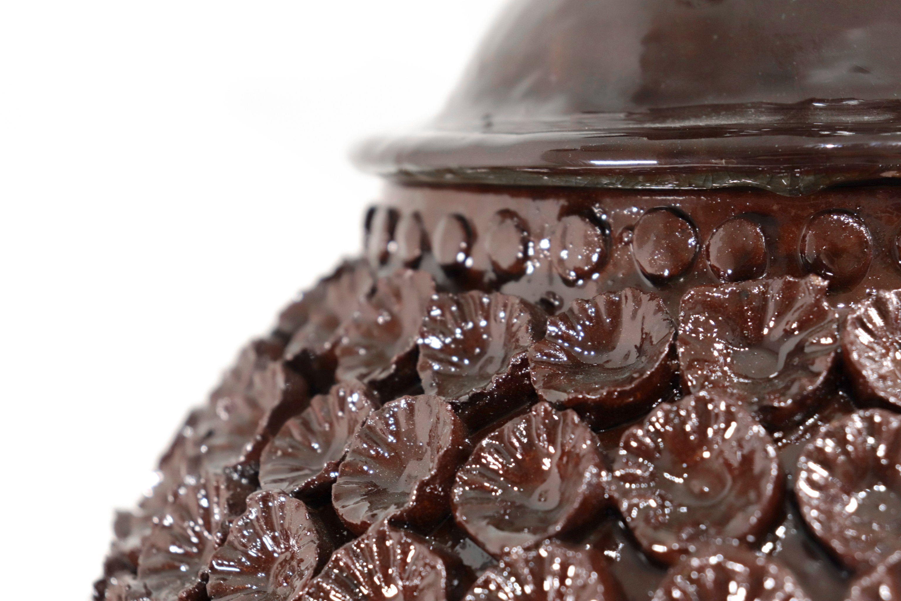 Brown Pineapple with Flowers - 35 in. Juan Gtz