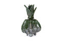 Michoacán Clay Pineapple - Green small barrel cactus - 7.7 in. - Made to Order Juan Gtz