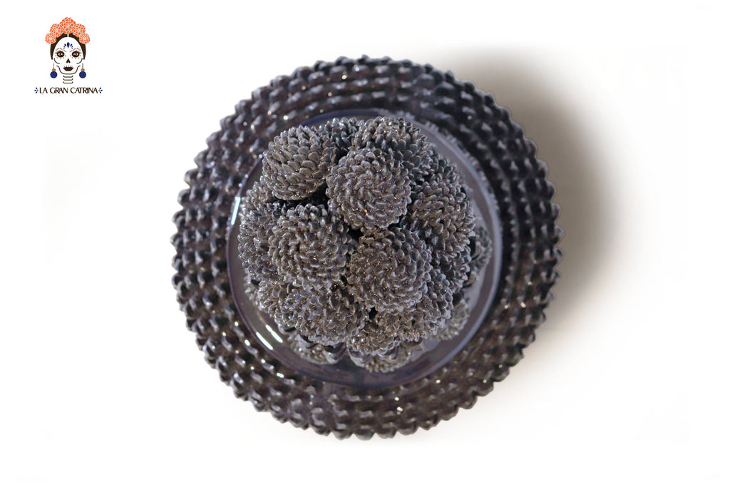 Michoacán Clay Pineapple - Blue Contest - 29 in. Juan Gtz