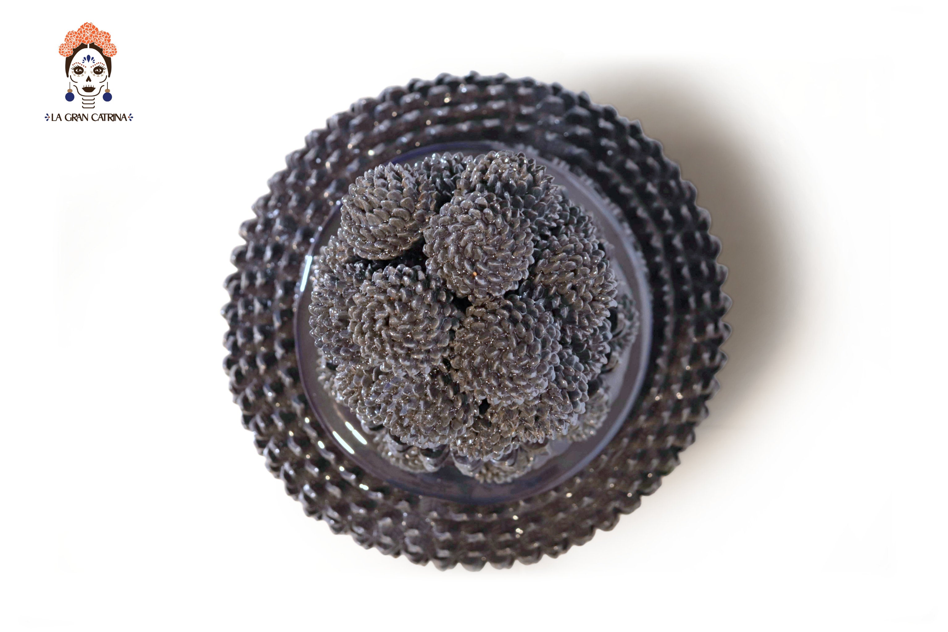 Michoacán Clay Pineapple - Blue Contest - 29 in. Juan Gtz