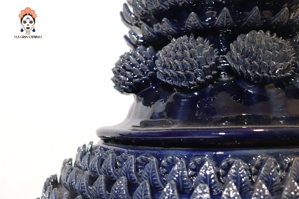 Michoacán Clay Pineapple - Blue Contest - 29 in. Juan Gtz