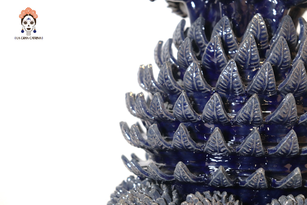 Michoacán Clay Pineapple - Blue Contest - 29 in. Juan Gtz