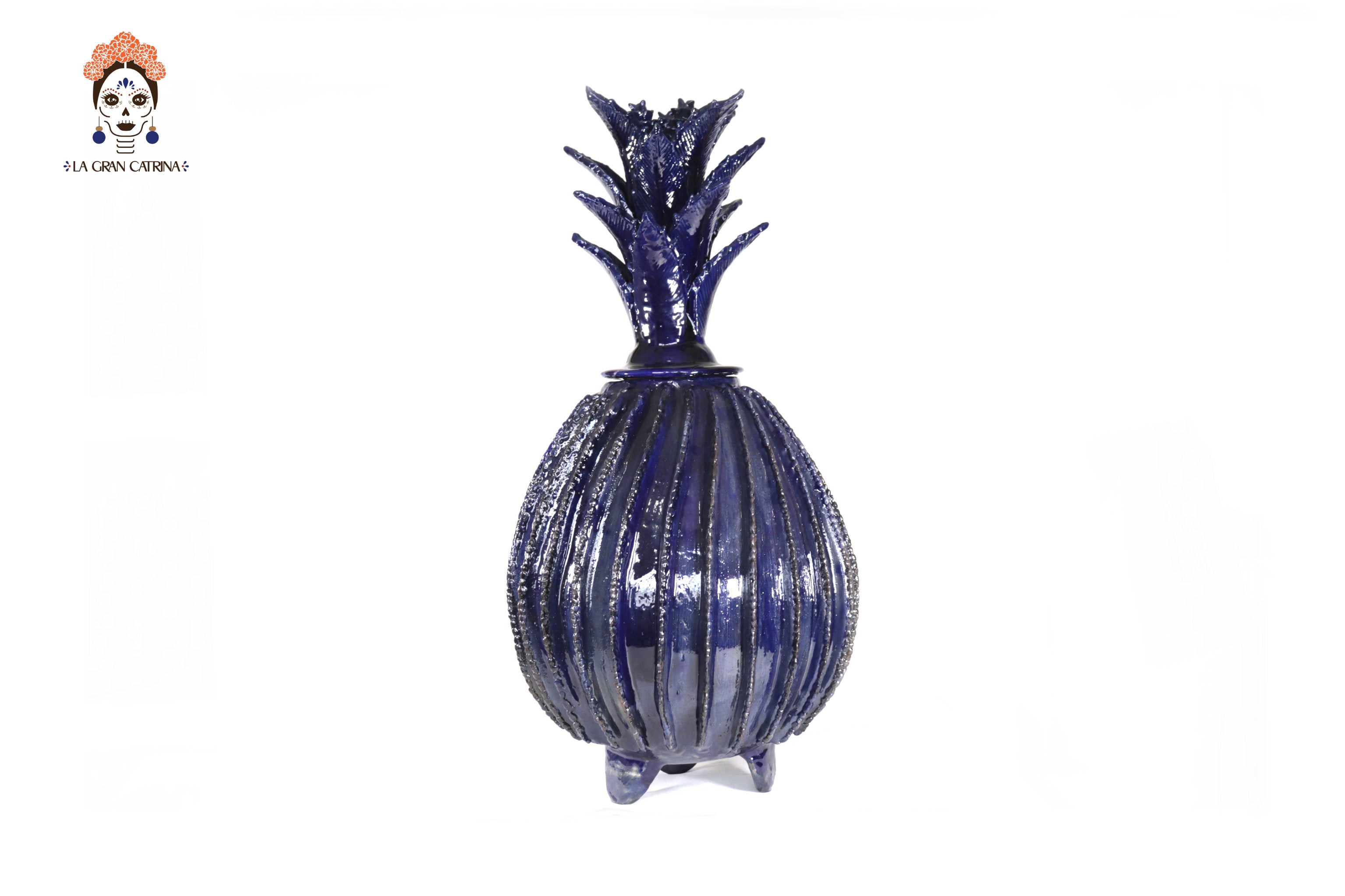Michoacán Clay Pineapple - 26 in. - Blue Barrel Cactus Juan Gtz