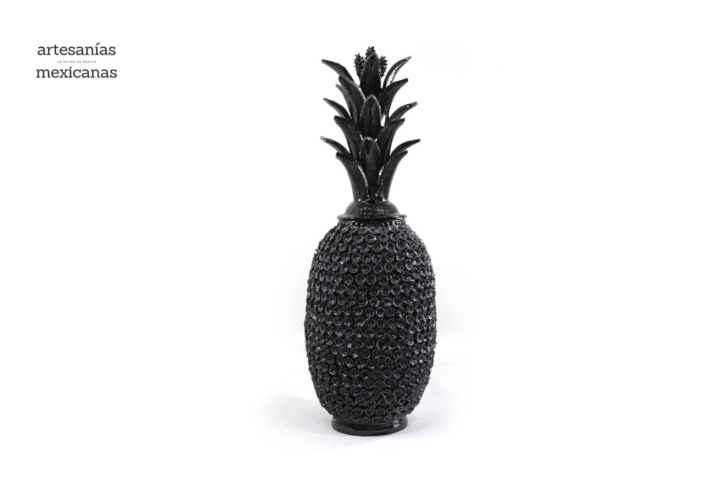 Pineapple black with Flowers - 36 in. Juan Gtz