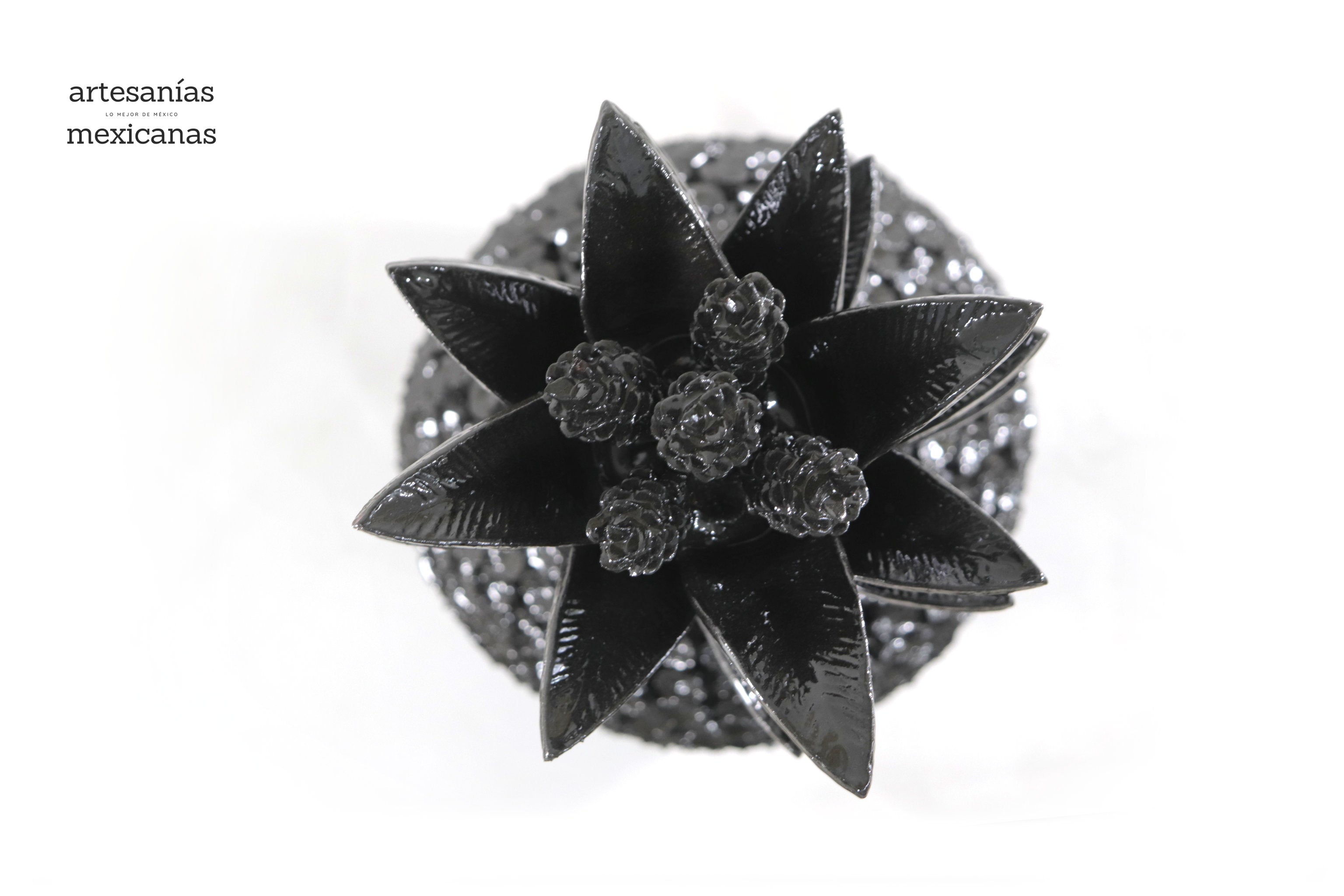 Pineapple black with Flowers - 36 in. Juan Gtz