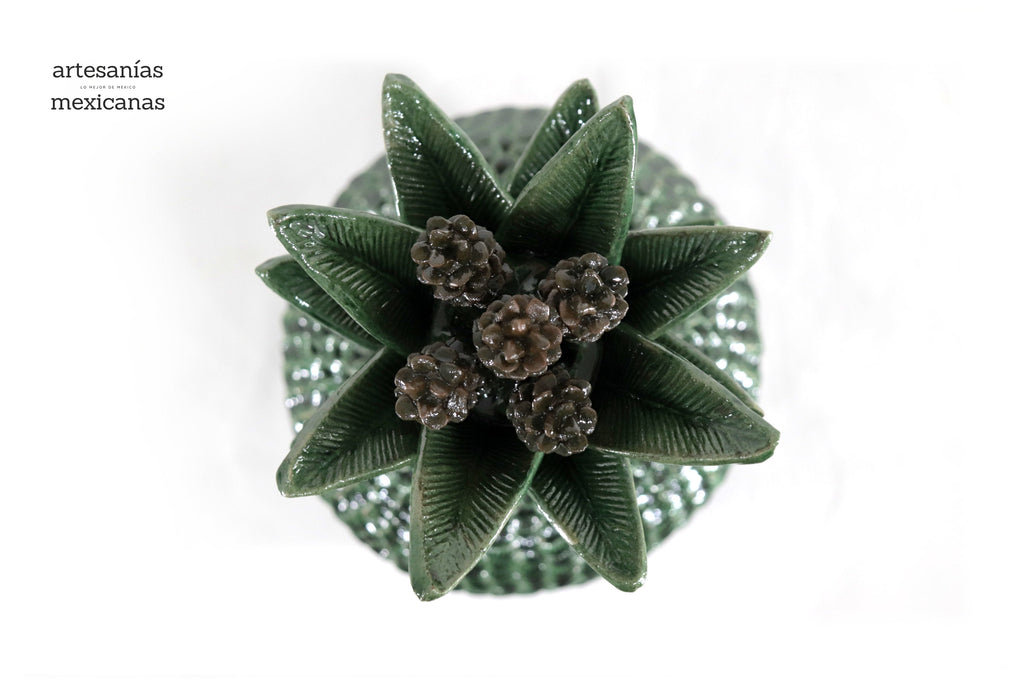 Green Pineapple with Petals - 36 in. Juan Gtz