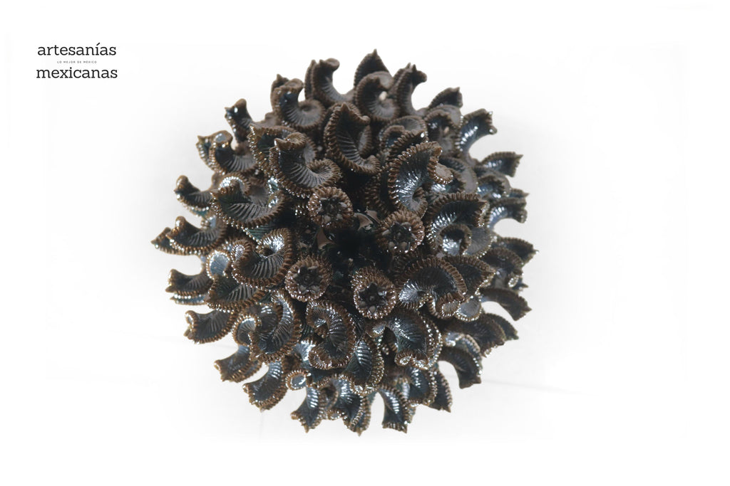 Michoacán Clay Pineapple - Alga Marina - Piece Contest - 36 in. Chema SJG