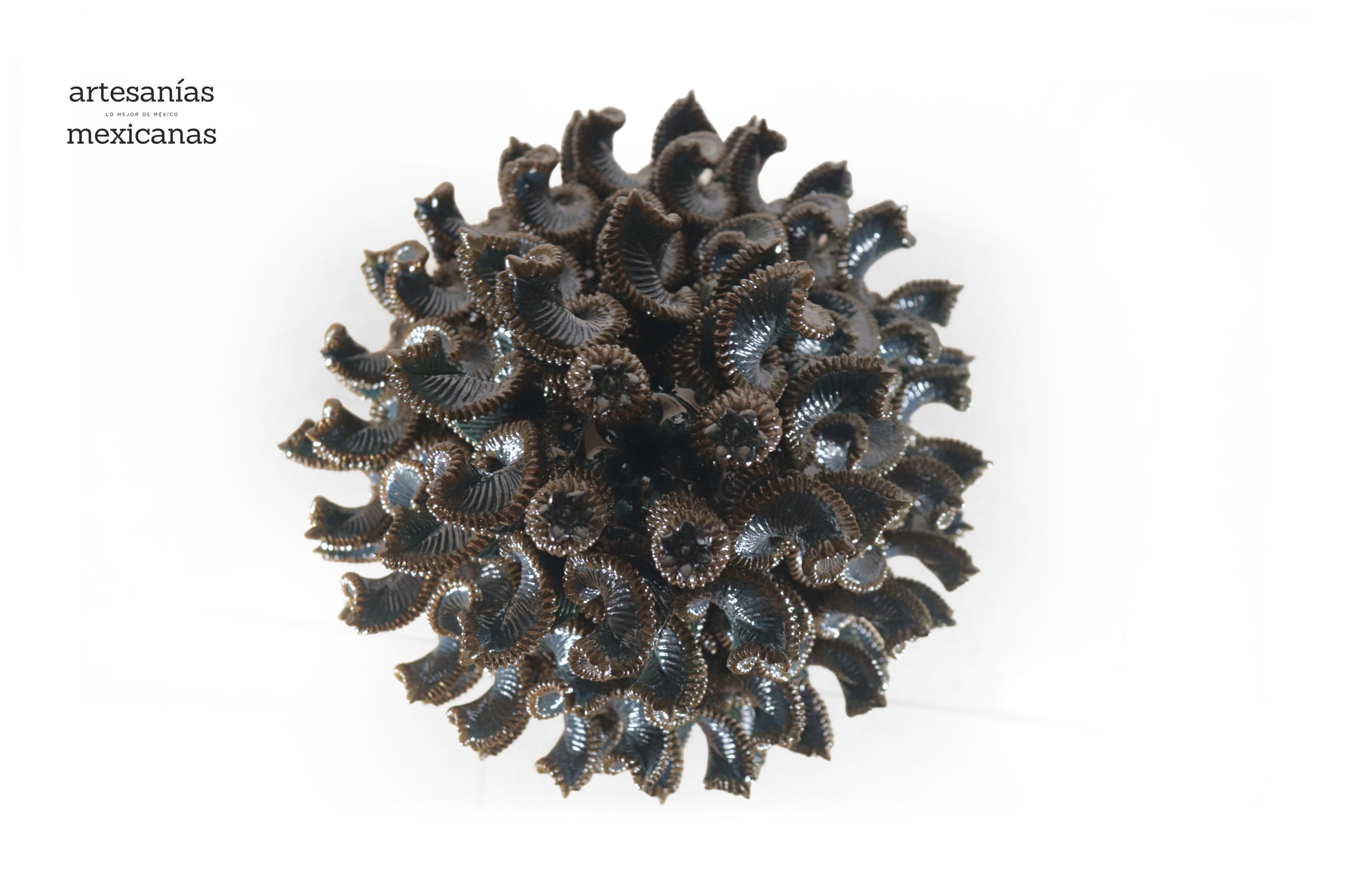 Michoacán Clay Pineapple - Alga Marina - Piece Contest - 36 in. Chema SJG
