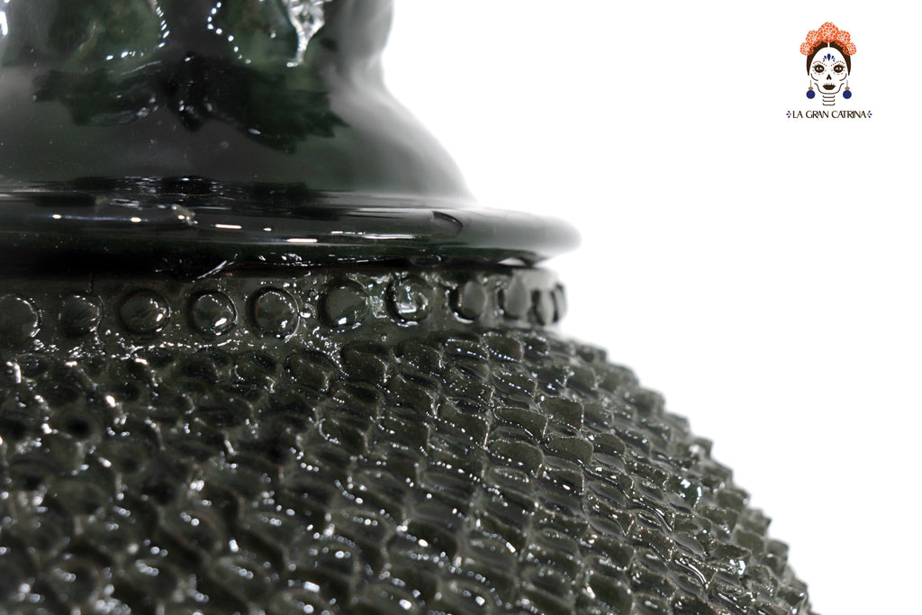 Green Pineapple with Spikes obscuro - 36 in. - Made to Order Juan Gtz