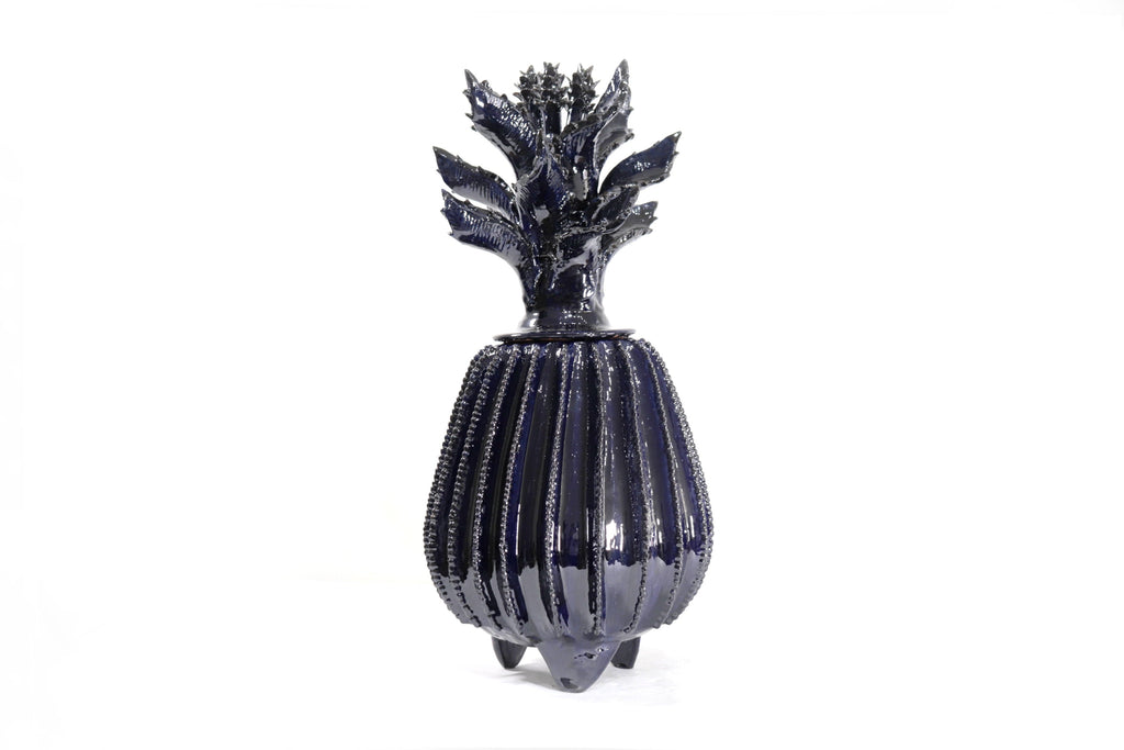 Blue Barrel Cactus Pineapple with Special Lid - 19.6 in. Juan Gtz
