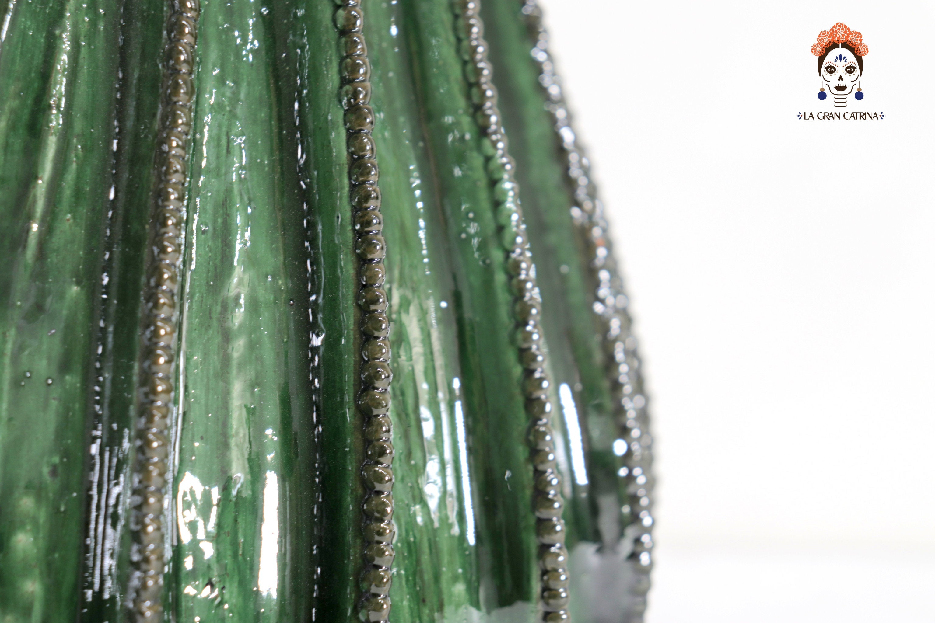 Green Barrel Cactus Pineapple with Special Lid - 19.6 in. - Made to Order Juan Gtz
