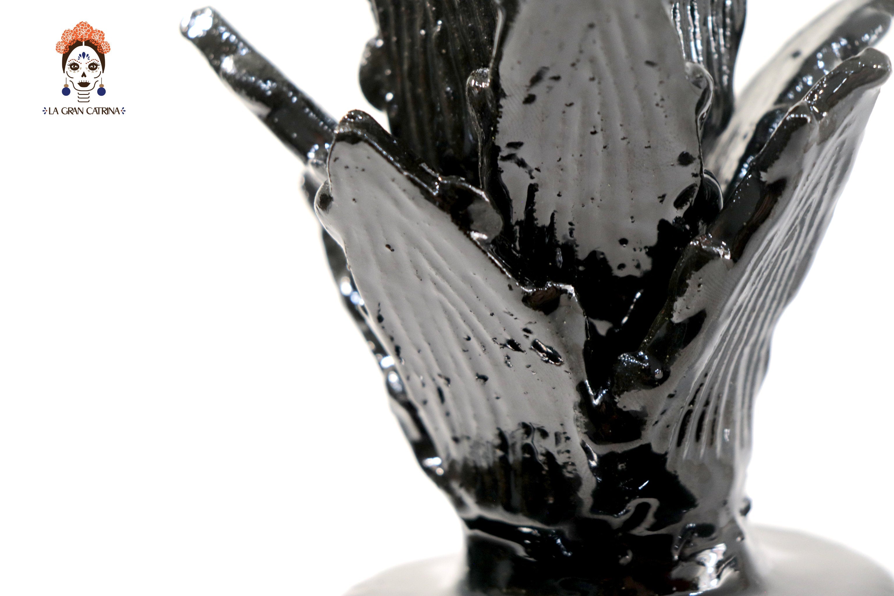 Michoacán Clay Pineapple - Spikes Black - 11 in. Juan Gtz