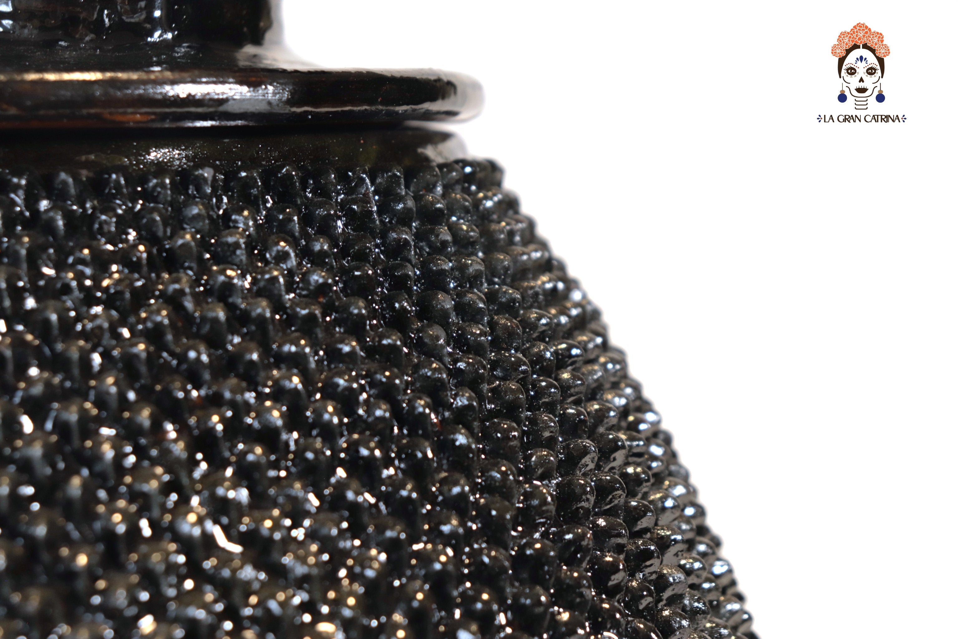 Pineapple vidriada Black - 24 in. Juan Gtz