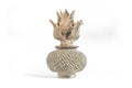 Pineapple Beige with Spikes with Curved Lid - 8.5 in. - in. Production Juan Gtz