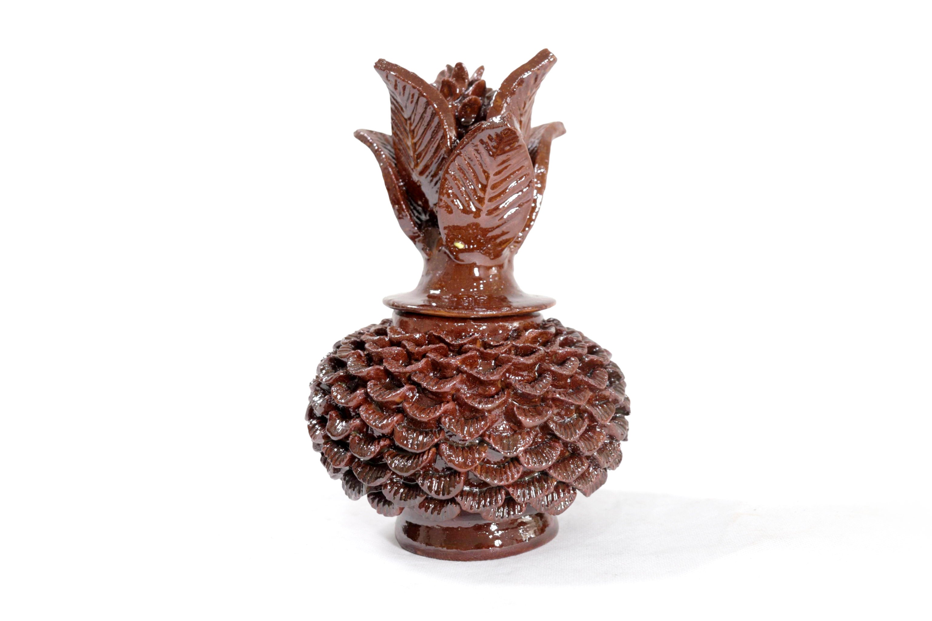 Small Brown Pineapple with Petals - 8.5 in. - Made to Order Juan Gtz