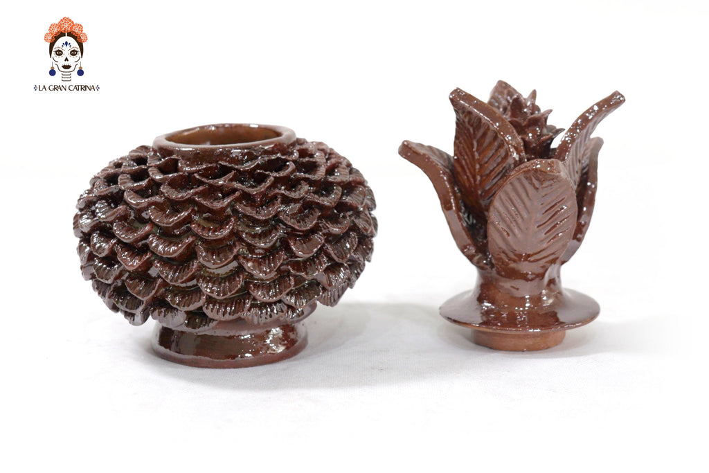 Small Brown Pineapple with Petals - 8.5 in. - Made to Order Juan Gtz