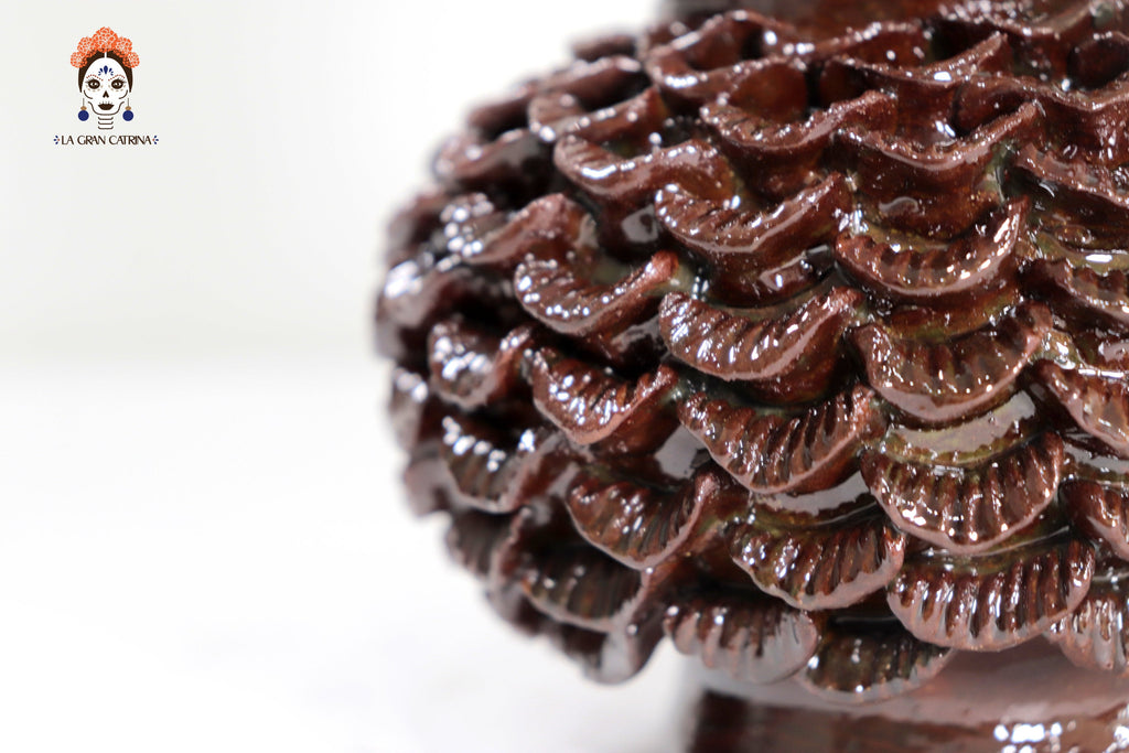 Small Brown Pineapple with Petals - 8.5 in. - Made to Order Juan Gtz