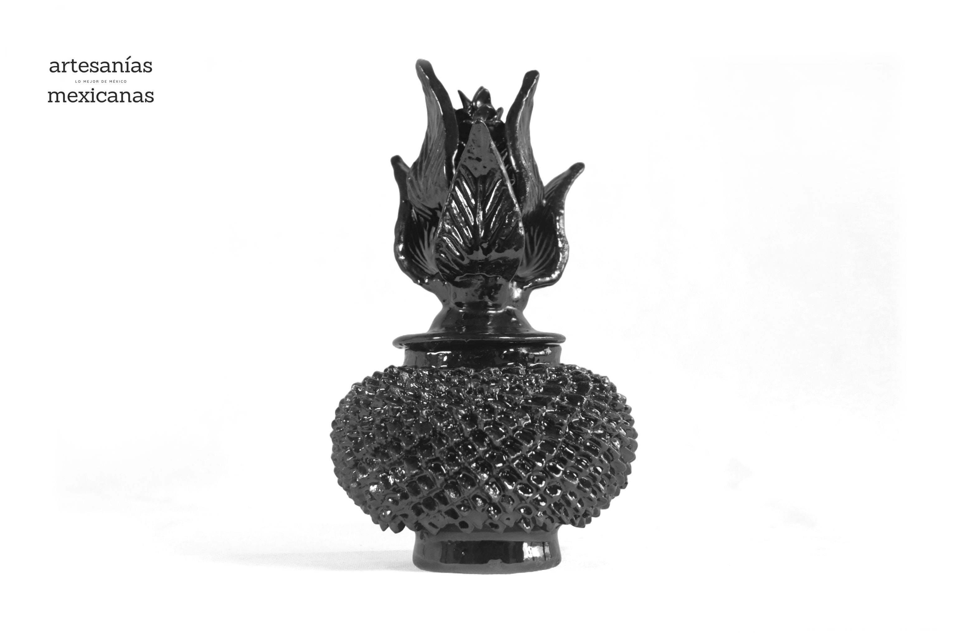 Small Pineapple Black with Spikes - 8.5 in. Juan Gtz