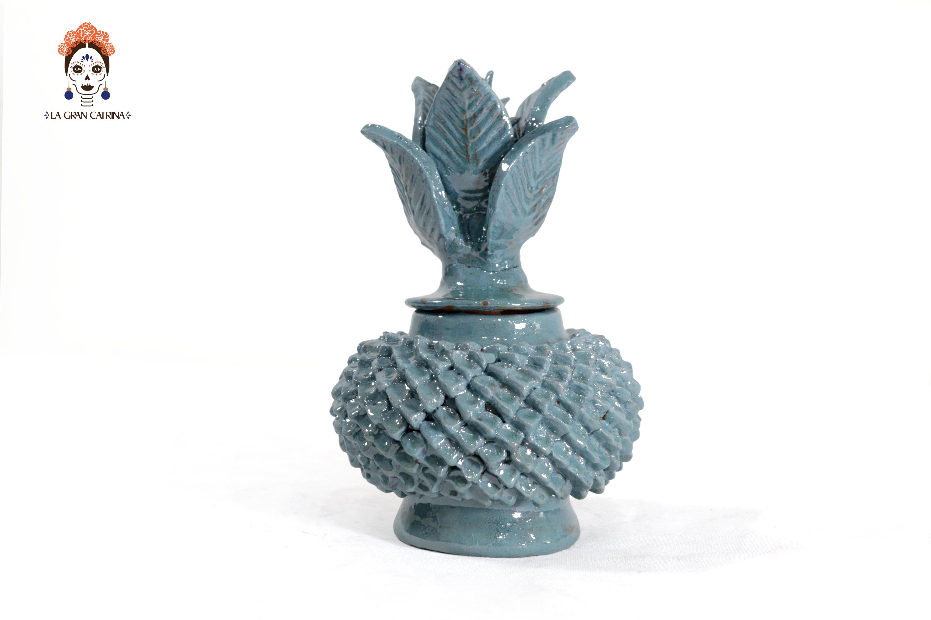 Small Pineapple Turquoise of Ladrillo - 8.5 in. Juan Gtz