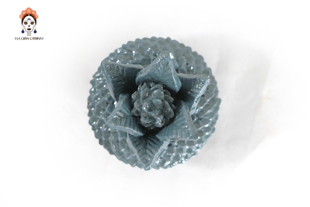 Small Pineapple Turquoise of Ladrillo - 8.5 in. Juan Gtz