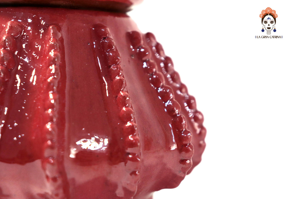 Red Barrel Cactus Pineapple Glazed Clay - 7.7 in. Juan Gtz