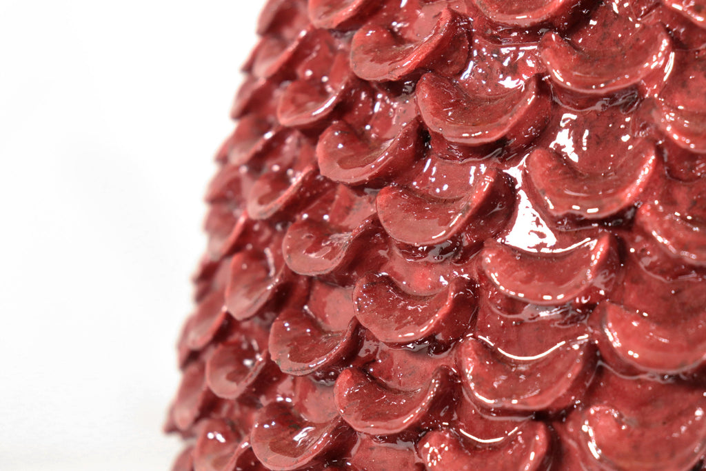 Michoacán Clay Pineapple - Papaya Roja - 22 in. Juan Gtz