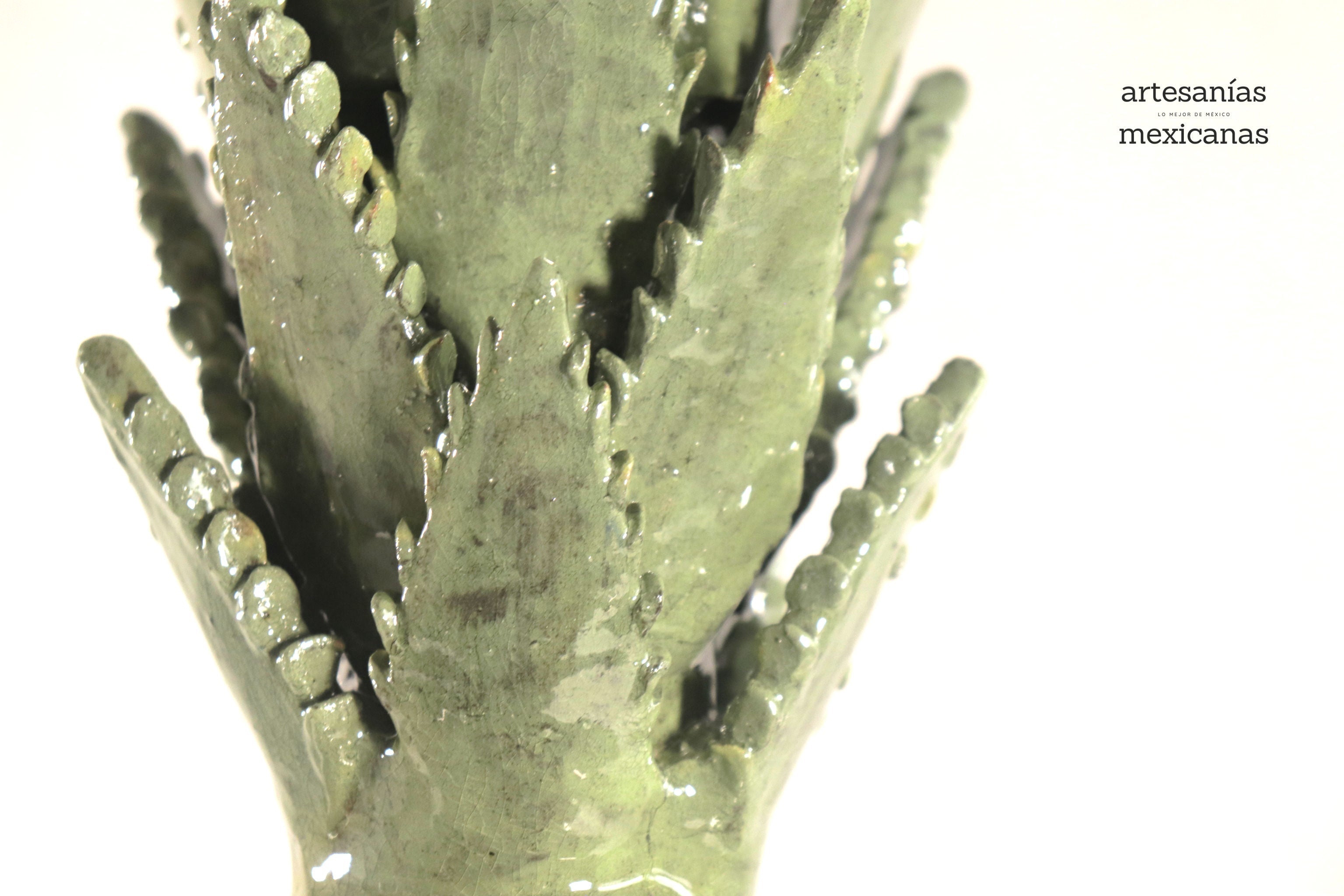Michoacán Clay Pineapple - Barrel Cactus lemon yellow - 22 in. - Made to Order 5+ pcs. Juan Gtz