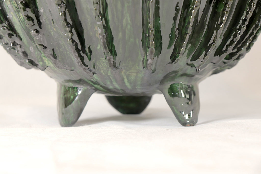 Michoacán Clay Pineapple - 26 in. - Green Barrel Cactus Juan Gtz