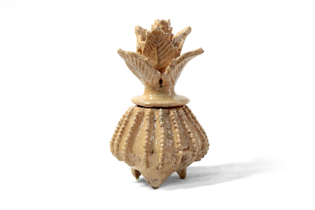 Pineapple Beige Barrel Cactus Glazed Clay - 7.7 in. - Made to Order 20 Pcs+ Juan Gtz