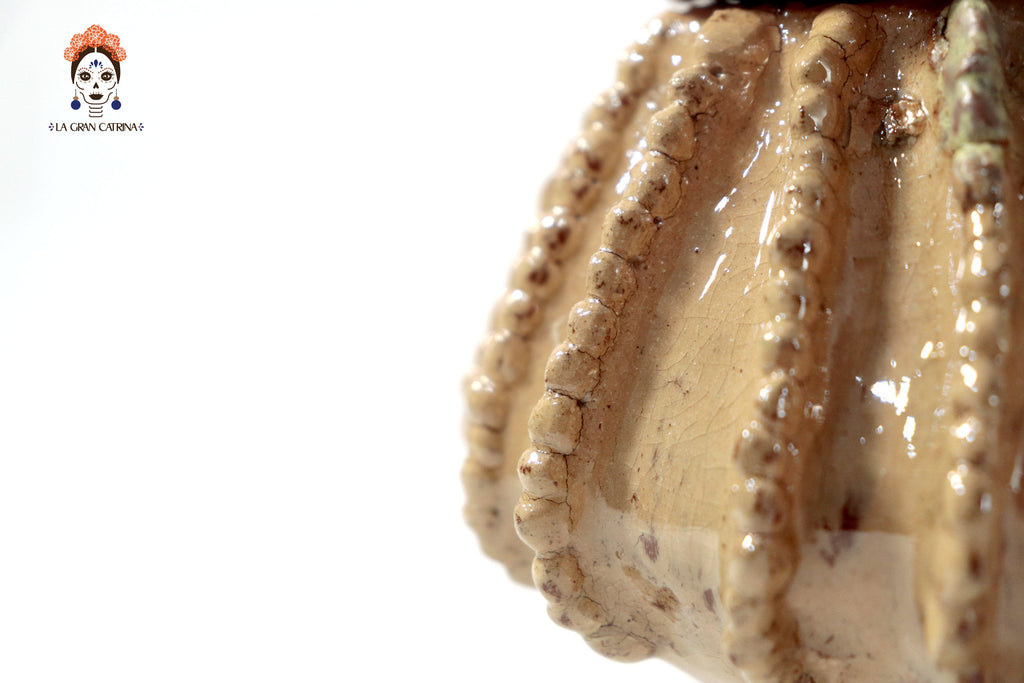 Pineapple Beige Barrel Cactus Glazed Clay - 7.7 in. - Made to Order 20 Pcs+ Juan Gtz