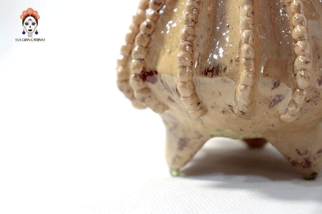 Pineapple Beige Barrel Cactus Glazed Clay - 7.7 in. - Made to Order 20 Pcs+ Juan Gtz